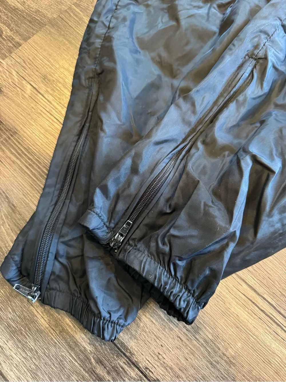 Vintage King Louie Black Windbreaker Pants Medium Joggers 90s